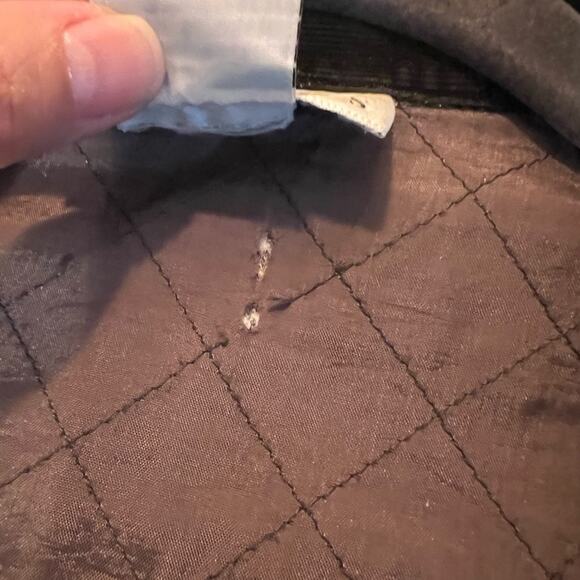 VTG Talbots quilted lined flannel Shacket Sz Small Petite houndstooth *tiny flaw - Picture 7 of 12